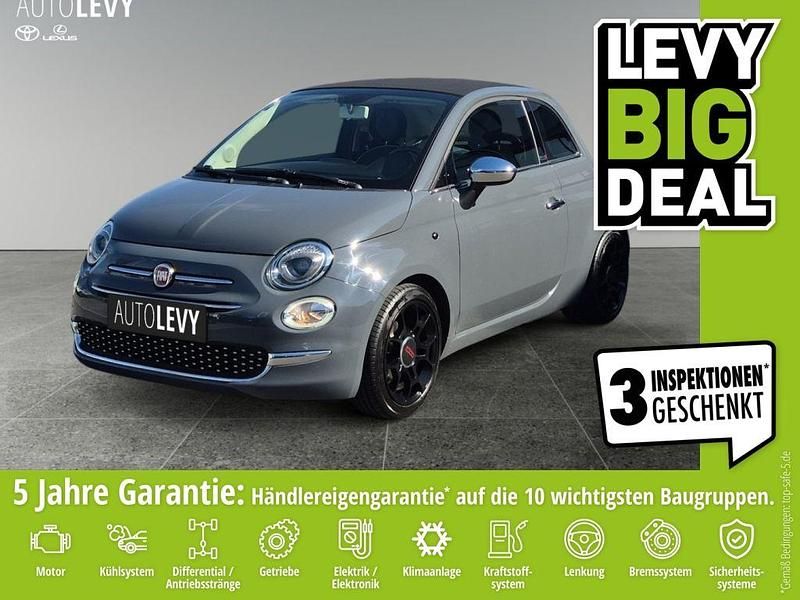 Carrara grau Gebraucht 2019 Fiat 500 Lounge Cabrio | 11.970 € (Etwas zu teuer) - Bild 1/4