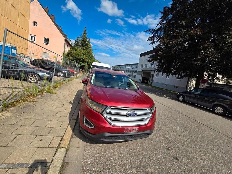 Rot Gebraucht 2015 Ford Edge Titanium SUV | 9.801 € - Bild 1/4