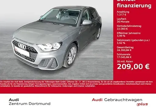 Gebraucht Audi A1 Sportback S-Line 95 PS (69 kW) 2025 Chronosgrau metallic Kleinwagen