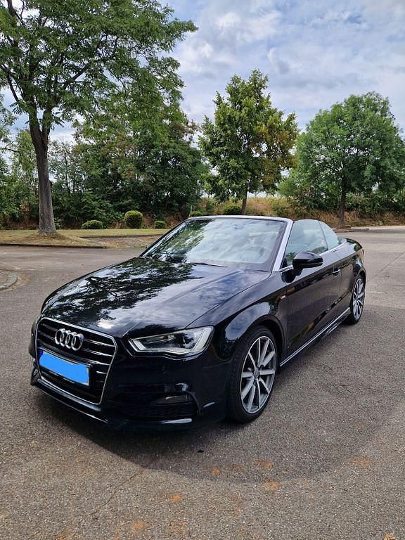Schwarz Gebraucht 2015 Audi A3 Cabriolet S-Line Cabrio | 16.990 € (Guter Preis) - Bild 1/4