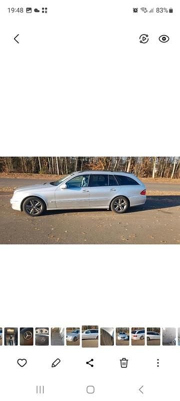 Silber Gebraucht 2008 Mercedes E200 Kombi | 3.950 € (Fairer Preis) - Bild 1/4