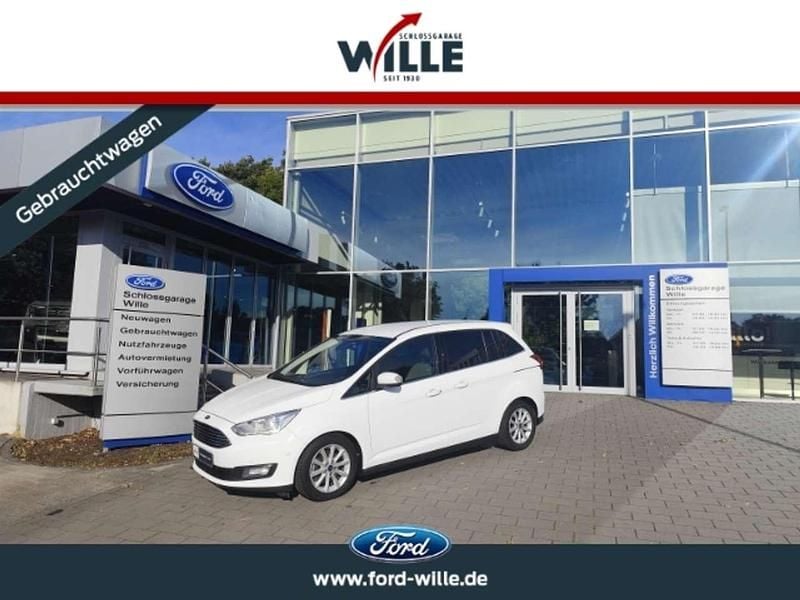 Weiss Gebraucht 2016 Ford Grand C-Max Titanium Van / Kleinbus | 15.990 € (Etwas zu teuer) - Bild 1/4
