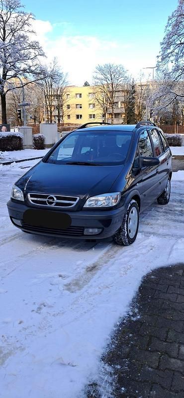 Schwarz Gebraucht 2003 Opel Zafira Van / Kleinbus | 1.200 € (Fairer Preis) - Bild 1/4