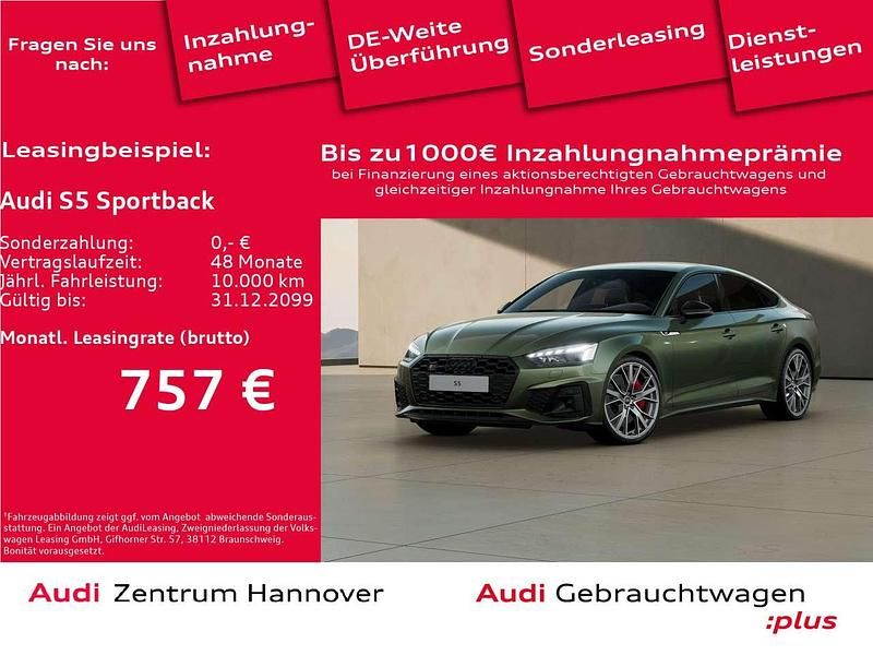 M4 distriktgrün metallic Gebraucht 2023 Audi S5 Limousine | 54.990 € (Etwas zu teuer) - Bild 1/4
