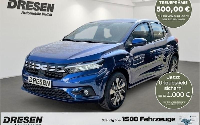 Neu Dacia Sandero Expression 91 PS (66 kW) 2025 Blau Kleinwagen