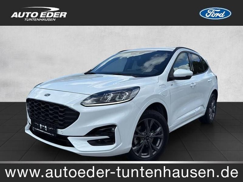Frostweiß (metallic) Gebraucht 2022 Ford Kuga ST-Line SUV | 27.950 € (Fairer Preis) - Bild 1/4