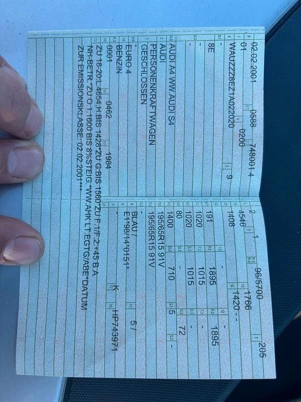 Gebraucht Audi A4 131 PS (96 kW) 2001 Blau Limousine