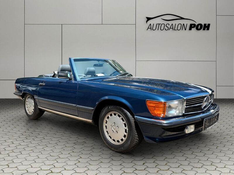 Blau Gebraucht 1988 Mercedes SL300 Cabrio | 59.500 € - Bild 1/4