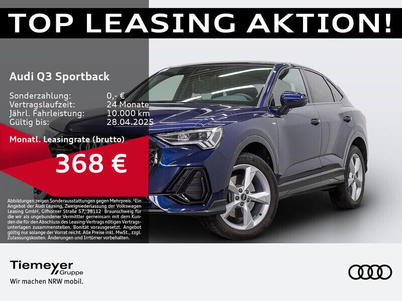 Blau Gebraucht 2024 Audi Q3 Sportback S-Line SUV | 47.140 € (Teuer) - Bild 1/4