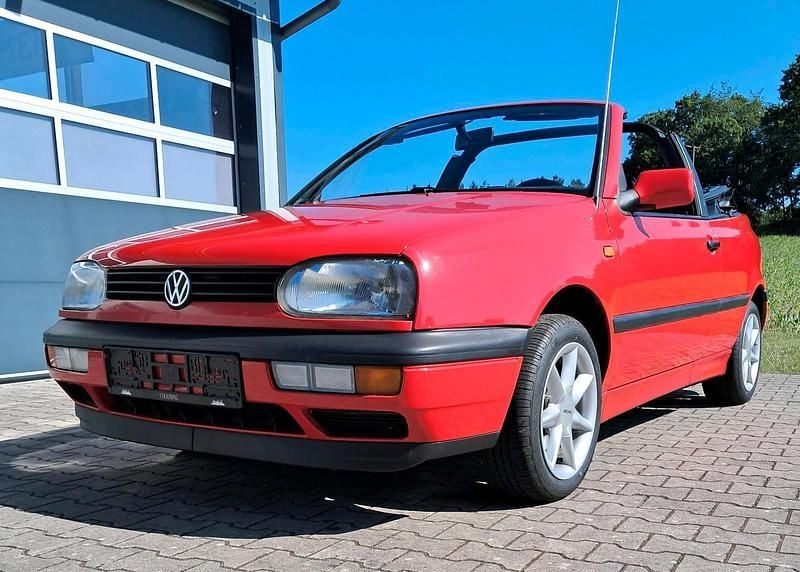 Rot Gebraucht 1997 VW Golf Cabriolet Cabrio | 2.950 € (Guter Preis) - Bild 1/4