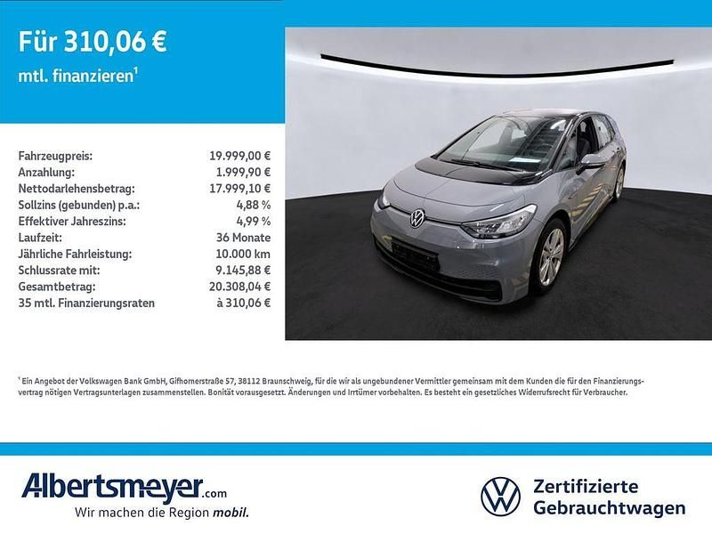 Gebraucht VW ID.3 Pro Performance 150 kW (204 PS) 2020 Grau Kleinwagen