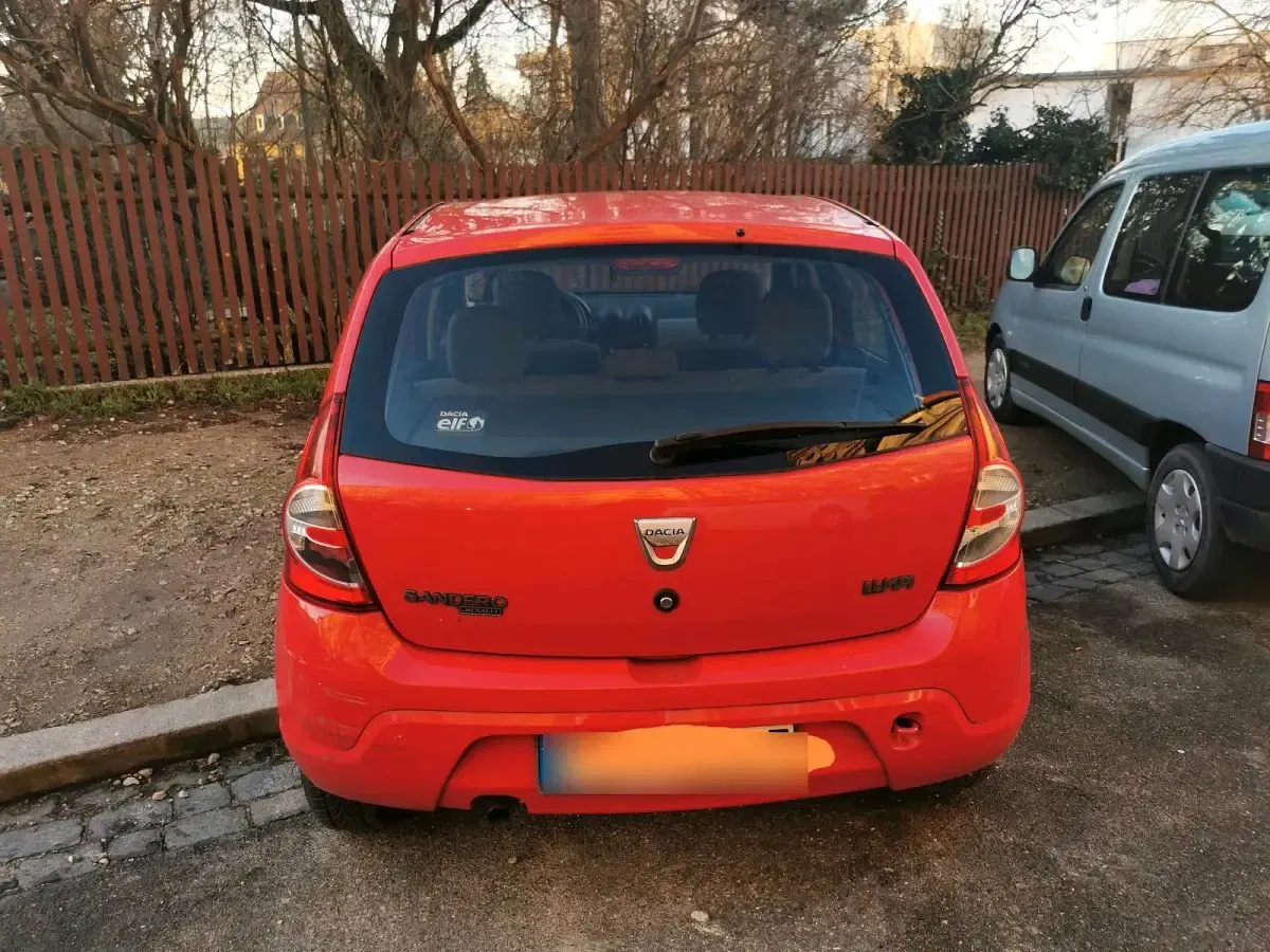 Gebraucht Dacia Sandero 2009 Rot Kleinwagen