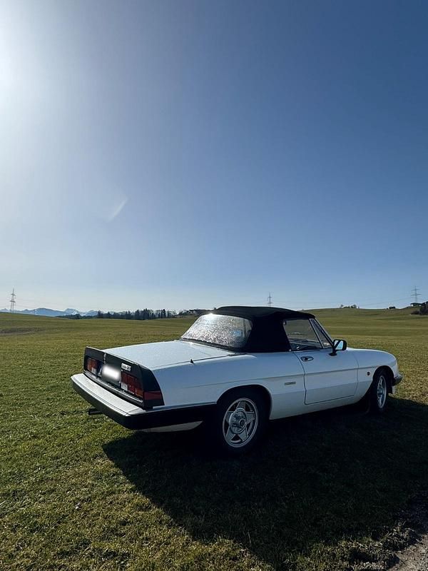 Gebraucht Alfa Romeo Spider 126 PS (92 kW) 1989 Weiß Cabrio