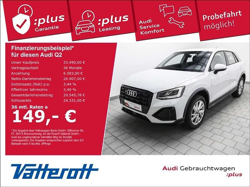 Gletscherweiß metallic Gebraucht 2024 Audi Q2 Advanced Plus SUV | 33.490 € (Fairer Preis) - Bild 1/4