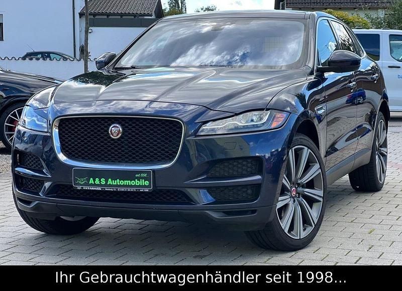 Blau Gebraucht 2017 Jaguar F-Pace Prestige SUV | 18.990 € (Superpreis) - Bild 1/4