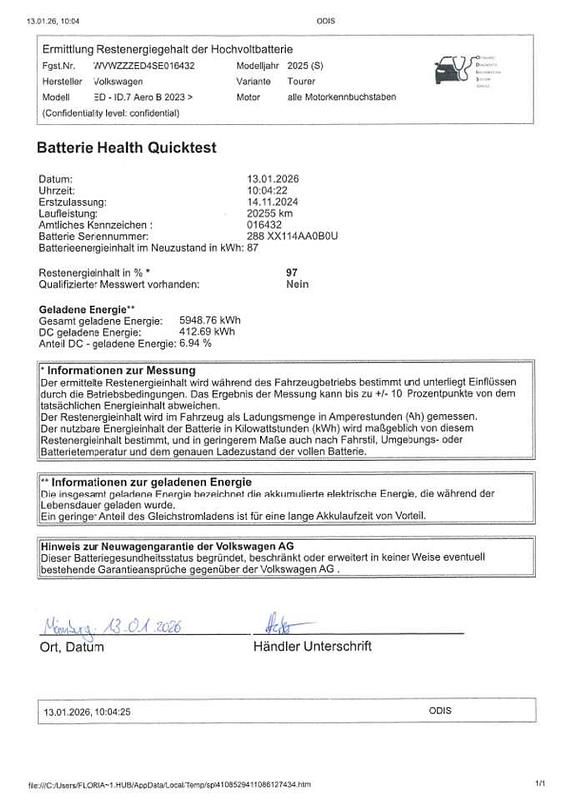 Gebraucht VW ID.7 GTX 250 kW (340 PS) 2024 Grenadillschwarz Kombi