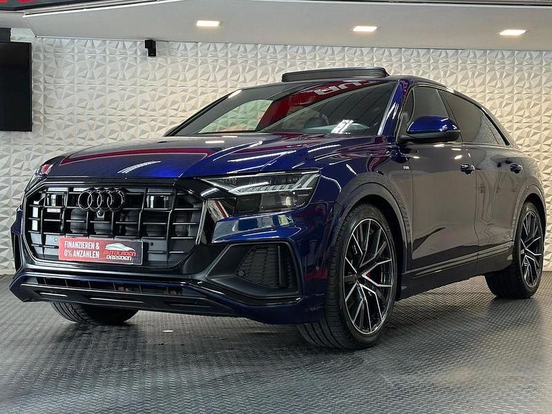 Gebraucht Audi Q8 S-Line 286 PS (210 kW) 2021 Navarrablau metallic SUV