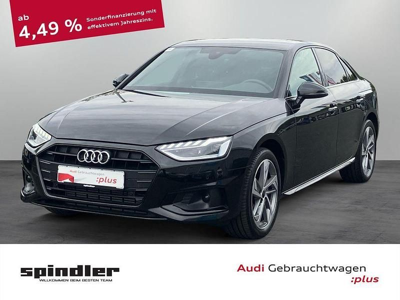 Mythosschwarz metallic Gebraucht 2024 Audi A4 Advanced Plus Limousine | 39.480 € (Teuer) - Bild 1/4