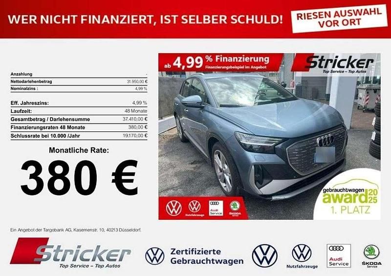 Blau Gebraucht 2023 Audi Q4 e-tron S-Line SUV | 31.949 € (Superpreis) - Bild 1/3