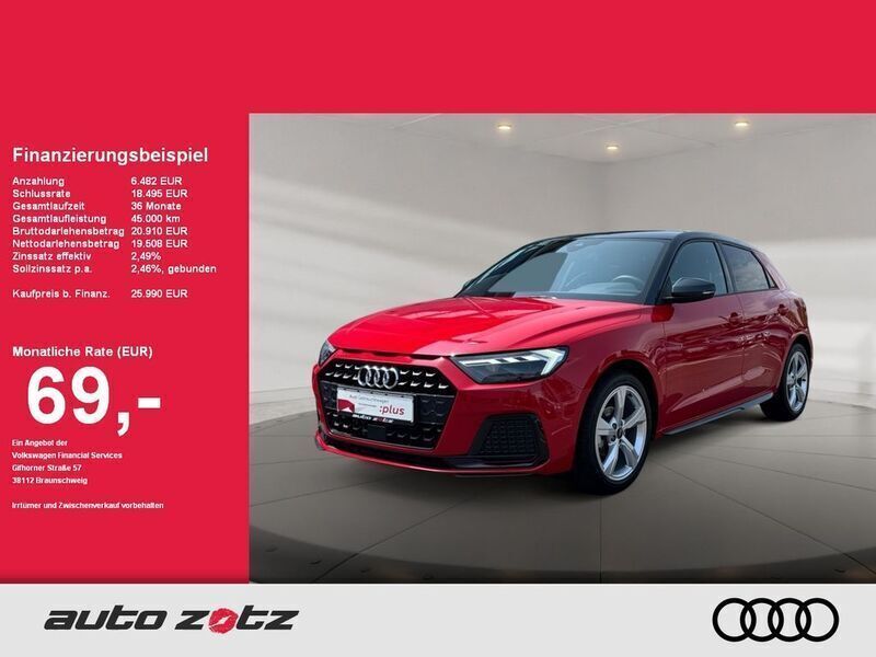 Progressivrot metallic Gebraucht 2024 Audi A1 Sportback Advanced Plus Kleinwagen | 25.990 € (Fairer Preis) - Bild 1/4