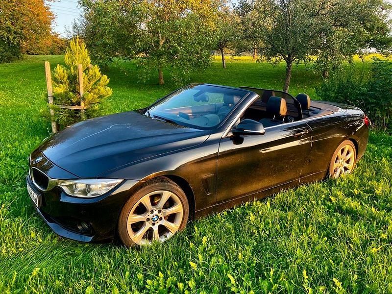 Schwarz Gebraucht 2014 BMW 420 Sport Line Cabrio | 16.100 € (Fairer Preis) - Bild 1/4