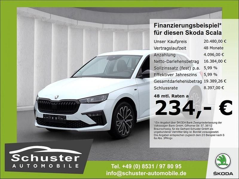 Gebraucht Skoda Scala Tour 150 PS (110 kW) 2025 Moonweiss metallic (metallic) Kleinwagen