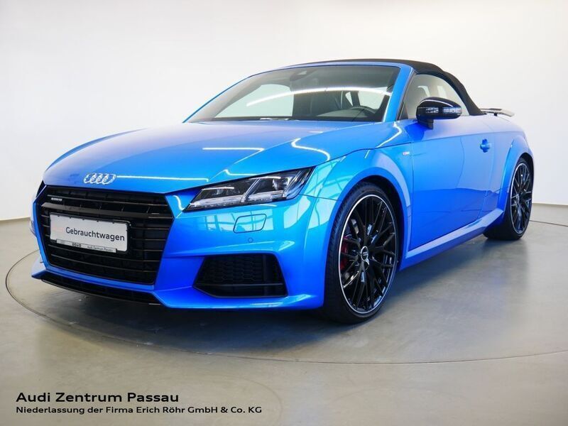 Arablau kristalleffekt Gebraucht 2017 Audi TT Roadster S-Line Cabrio | 31.570 € (Fairer Preis) - Bild 1/4