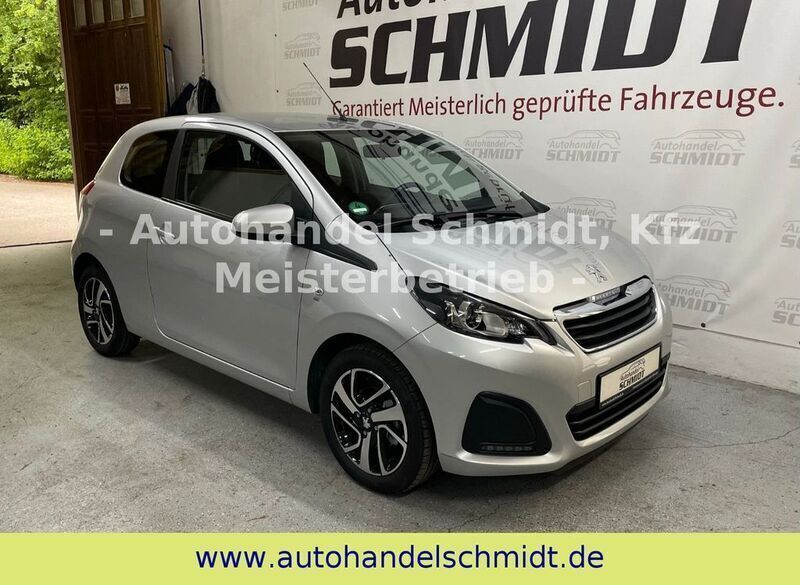 Silver grey metallic 1e7 Gebraucht 2017 Peugeot 108 Active Kleinwagen | 11.000 € (Teuer) - Bild 1/4