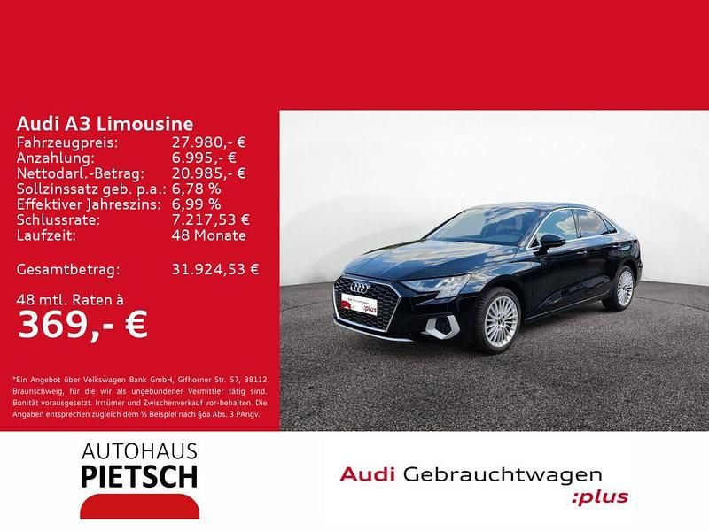 Gebraucht Audi A3 Advanced 150 PS (110 kW) 2024 Schwarz Limousine
