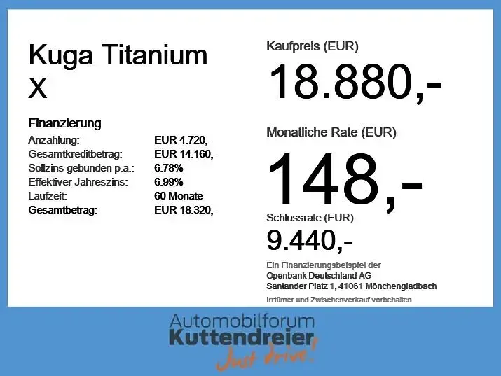 Gebraucht Ford Kuga Titanium X 150 PS (110 kW) 2021 Frostweiß SUV