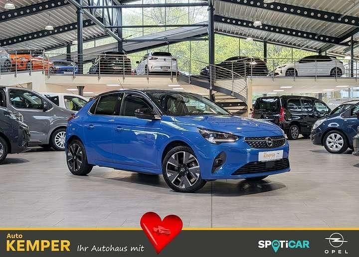 Blau Gebraucht 2021 Opel Corsa-e Elegance Kleinwagen | 16.650 € (Fairer Preis) - Bild 1/4