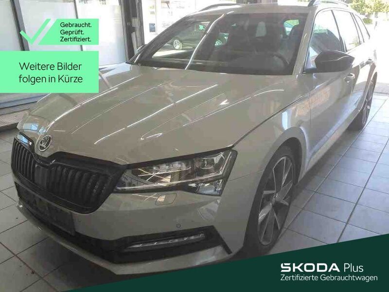M3 steelgrau Gebraucht 2021 Skoda Superb SportLine Kombi | 23.999 € (Guter Preis) - Bild 1/4