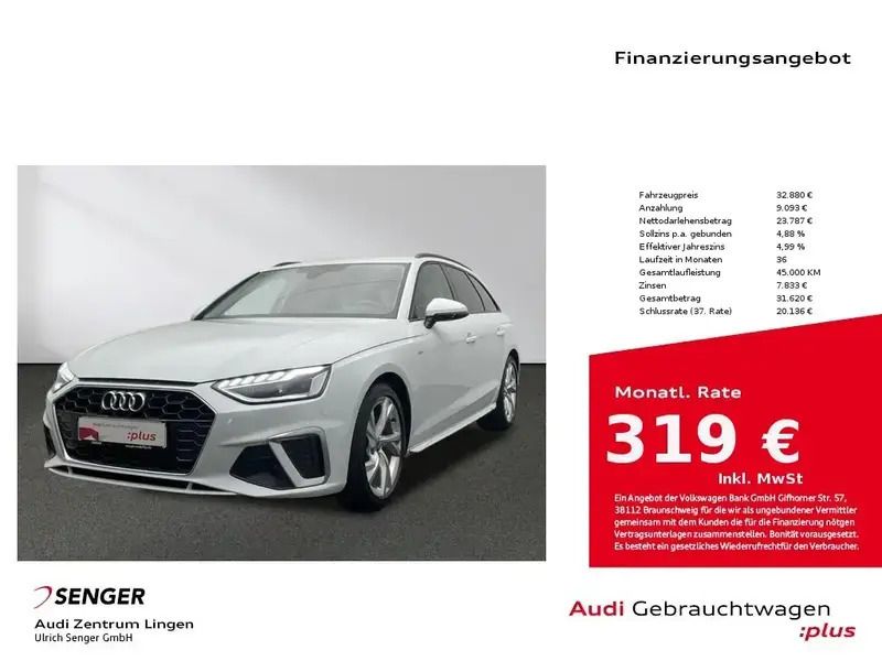 Weiß Gebraucht 2023 Audi A4 S-Line Kombi | 31.880 € (Guter Preis) - Bild 1/1