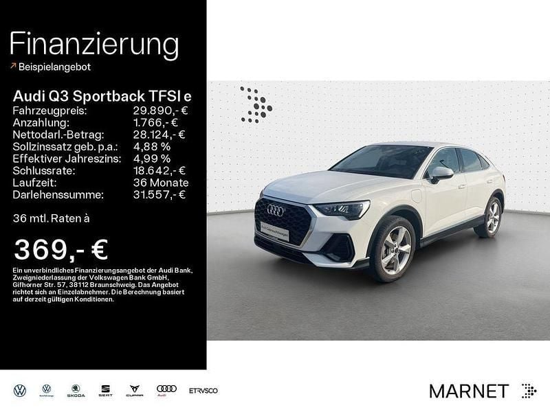 Weiß Gebraucht 2022 Audi Q3 Sportback Sport SUV | 29.890 € (Superpreis) - Bild 1/4