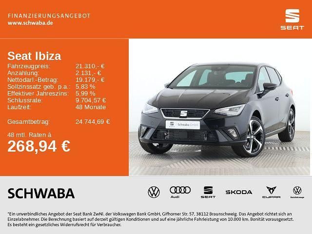 Midnight schwarz metallic Gebraucht 2024 Seat Ibiza FR Limousine | 24.310 € (Teuer) - Bild 1/4