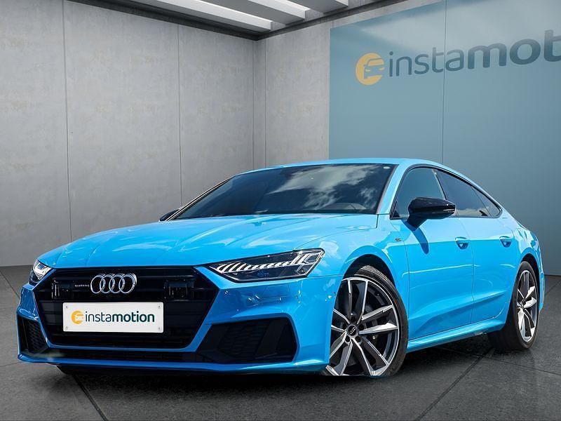 Blau Gebraucht 2023 Audi A7 S-Line Kleinwagen | 56.549 € (Etwas zu teuer) - Bild 1/4