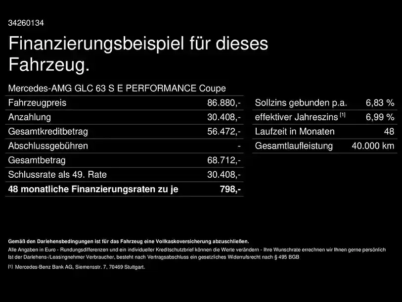 Gebraucht Mercedes GLC63 AMG AMG 680 PS (500 kW) 2024 Schwarz SUV