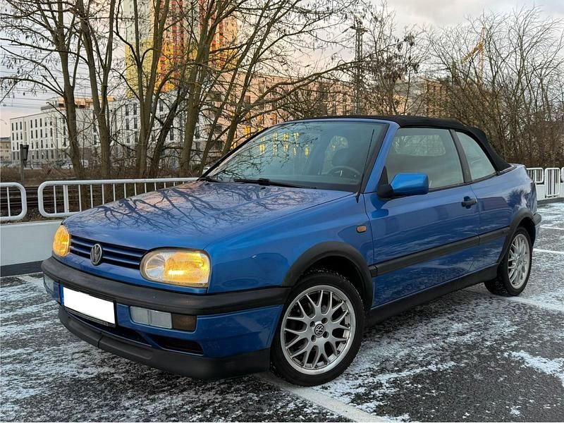 Blau Gebraucht 2000 VW Golf Cabriolet Edition Cabrio | 850 € (Superpreis) - Bild 1/4
