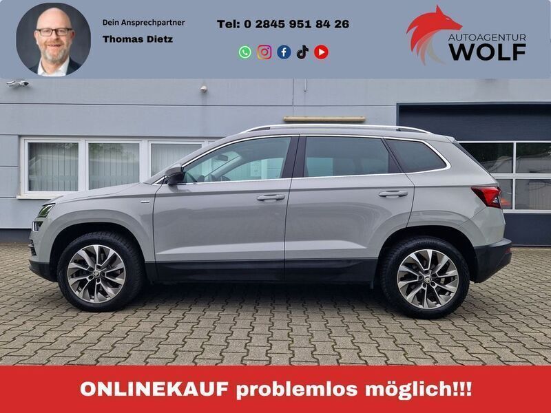Grau Gebraucht 2021 Skoda Karoq Clever SUV | 21.999 € - Bild 1/4