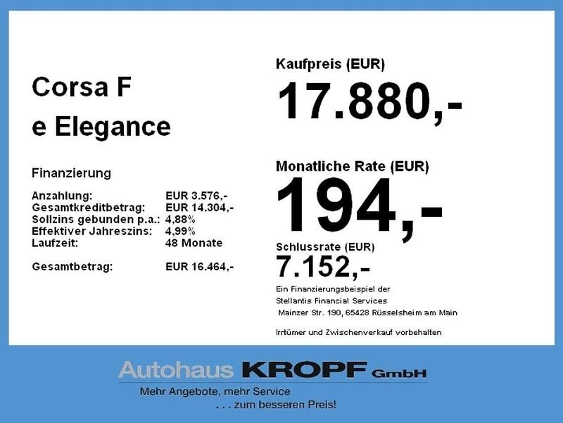Gebraucht Opel Corsa-e Elegance 100 kW (136 PS) 2023 Lackierung orange Kleinwagen