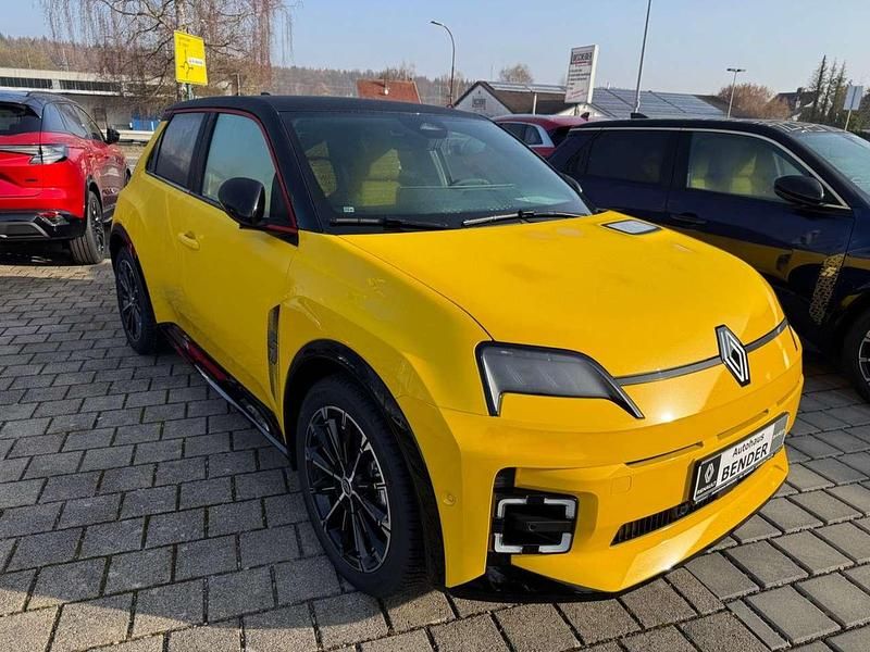 Neu Renault 5 E-Tech Iconic 110 kW (150 PS) 2026 Pop yellow mit black pearl Kleinwagen