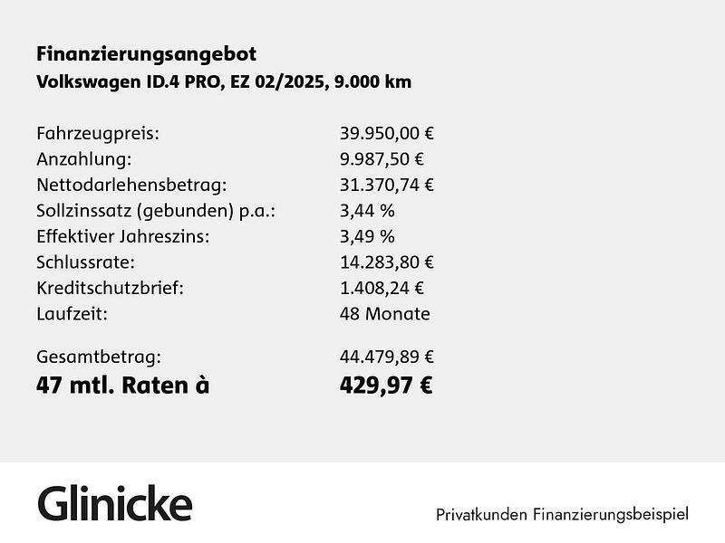 Grau Gebraucht 2025 VW ID.4 Pro SUV | 39.950 € (Superpreis) - Bild 1/1