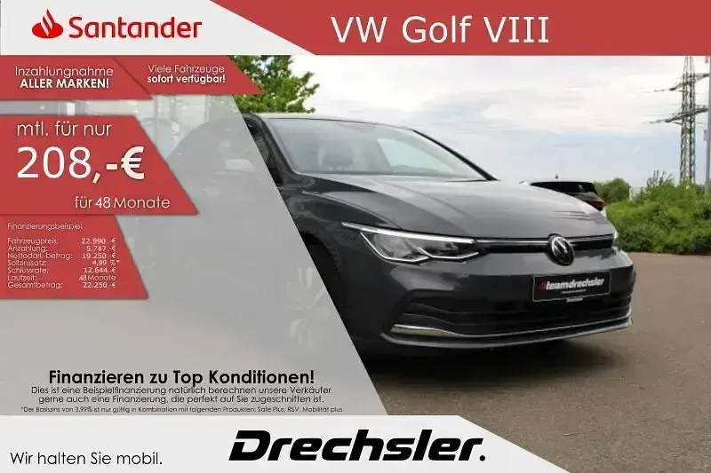 Gebraucht VW Golf VIII Move 150 PS (110 kW) 2023 Grau Limousine