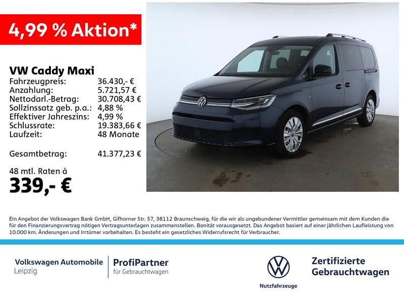 Gebraucht VW Caddy Maxi Style 116 PS (85 kW) 2024 Blau Van / Kleinbus