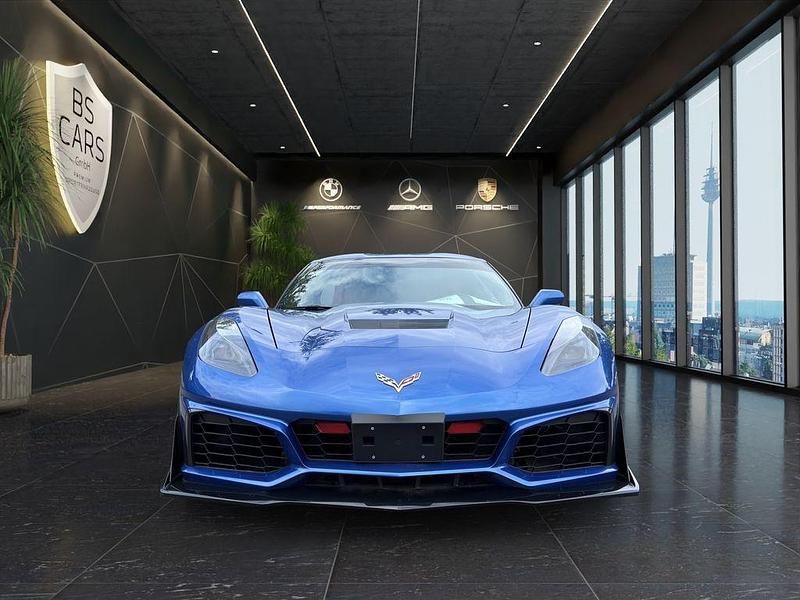 Blau Gebraucht 2019 Corvette C7 Cabrio | 53.900 € - Bild 1/4