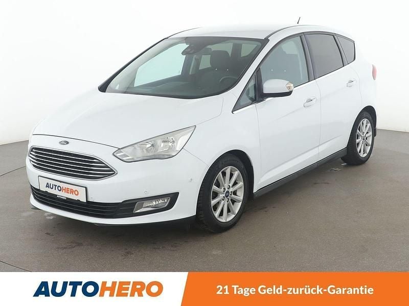 Weiß Gebraucht 2017 Ford C-MAX Titanium Van / Kleinbus | 10.810 € (Etwas zu teuer) - Bild 1/3