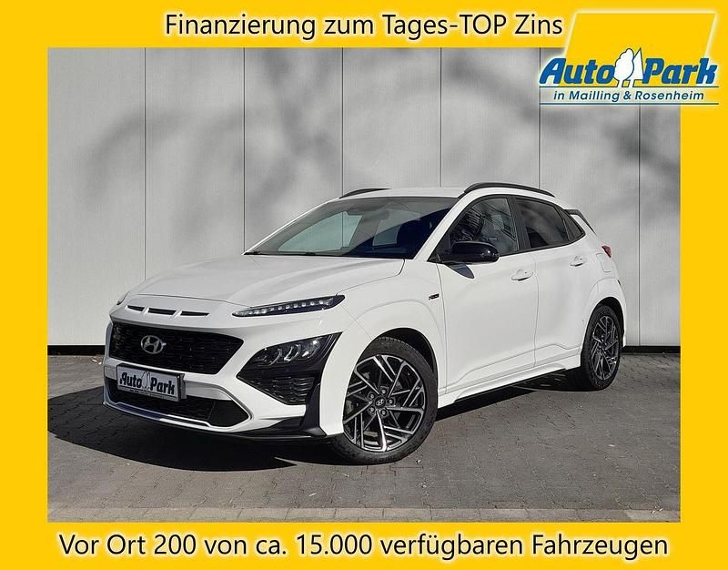 Weiß Gebraucht 2021 Hyundai Kona N Line SUV | 19.977 € (Guter Preis) - Bild 1/3