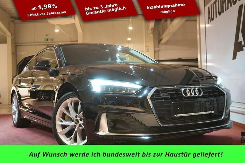 Schwarz Gebraucht 2021 Audi A5 Sportback Advanced Limousine | 34.980 € (Fairer Preis) - Bild 1/4