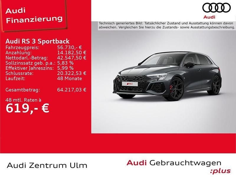 Individuallackierungen audi exclusive (metallic) Gebraucht 2024 Audi RS3 Sport Limousine | 56.730 € (Guter Preis) - Bild 1/4