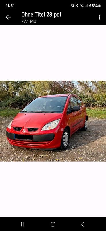 Rot Gebraucht 2007 Mitsubishi Colt Kleinwagen | 2.500 € - Bild 1/4